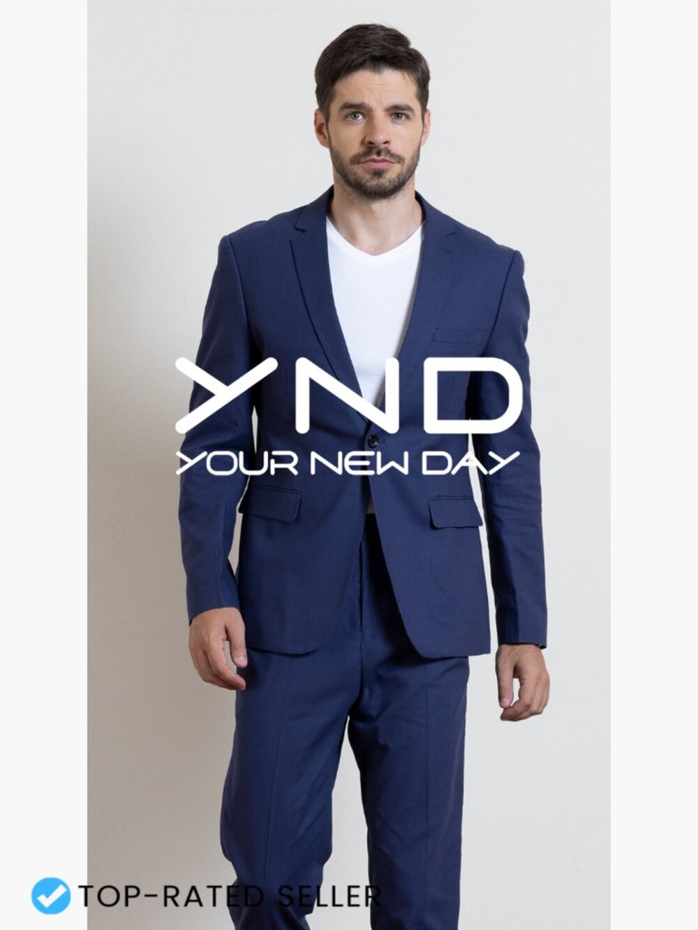 Slim Fit Blazer Lightweight Casual Business Jacket One Button Modern Style - Picture 7 of 7